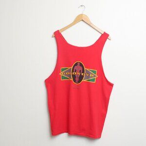 Gold’s Gym Las Vegas Tank Top Men’s XL Red Vintage Muscle Tee